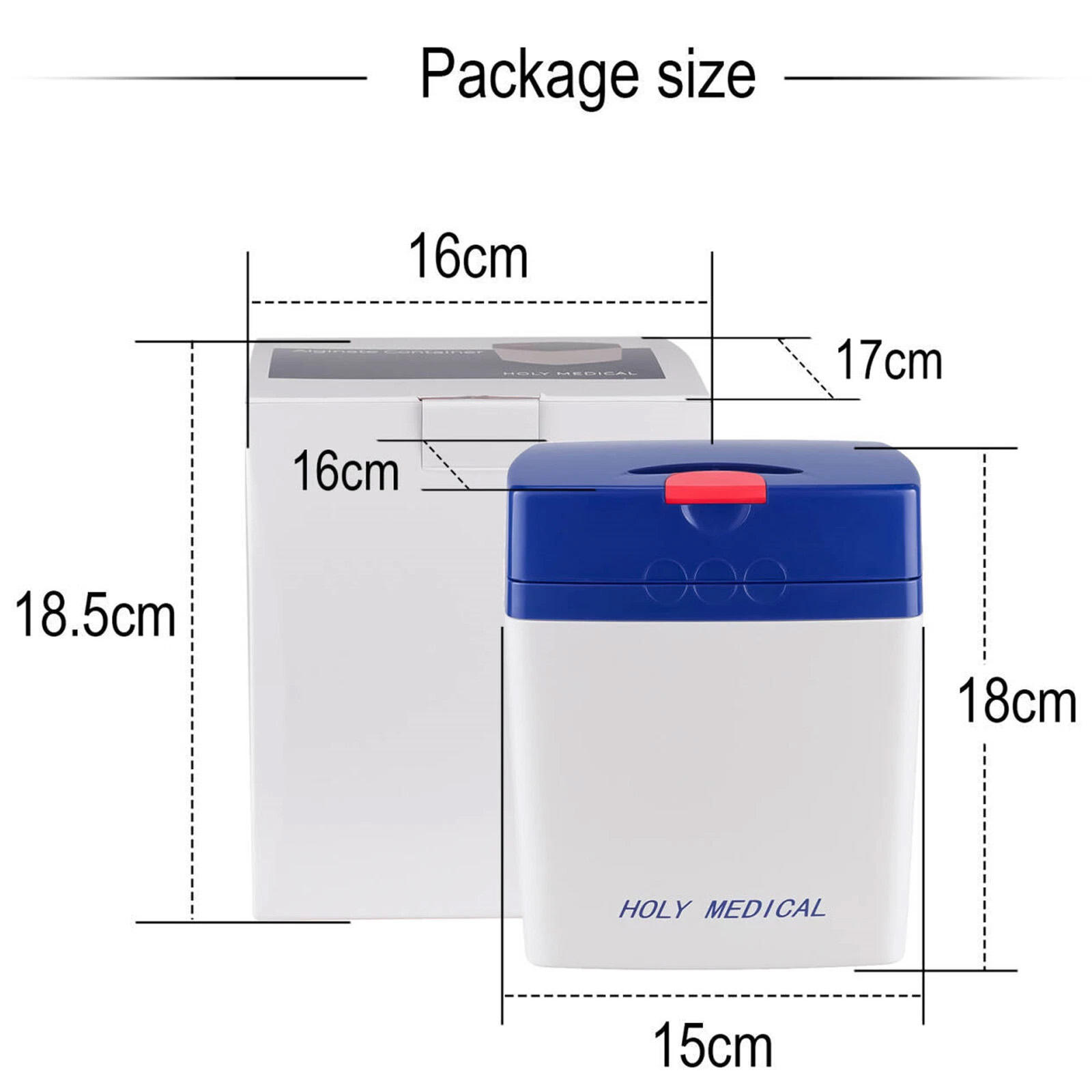 Impression Materials Moisture Proof Box / Storage Box with Measuring Cup